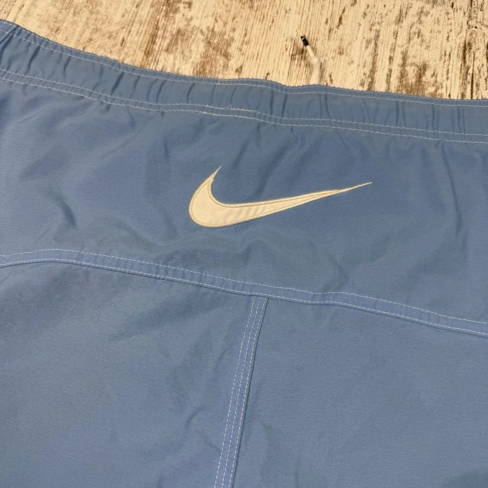 VTG Y2K Nike Swim Trunks, Embroidered Center Swoosh Logo Mens Sz XL - Picture 5 of 8